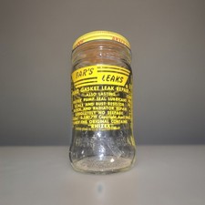 BARRAS Fugas 6oz BOTELLA JUNTA Anticongelante Sello Tapa LATA SAN José, CA De Colección