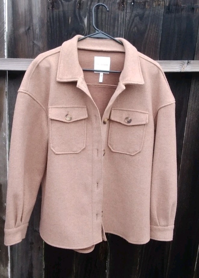 Avec Les Filles shacket Button Jacket womens lg c… - image 4