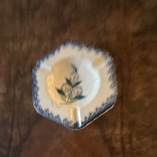 Henriot Quimper Cendrier octogonal faïence décor floral « Henriot Quimper