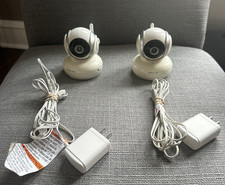 2 Motorola Baby Monitor MBP38SBU Add On Camera with AC Adapters