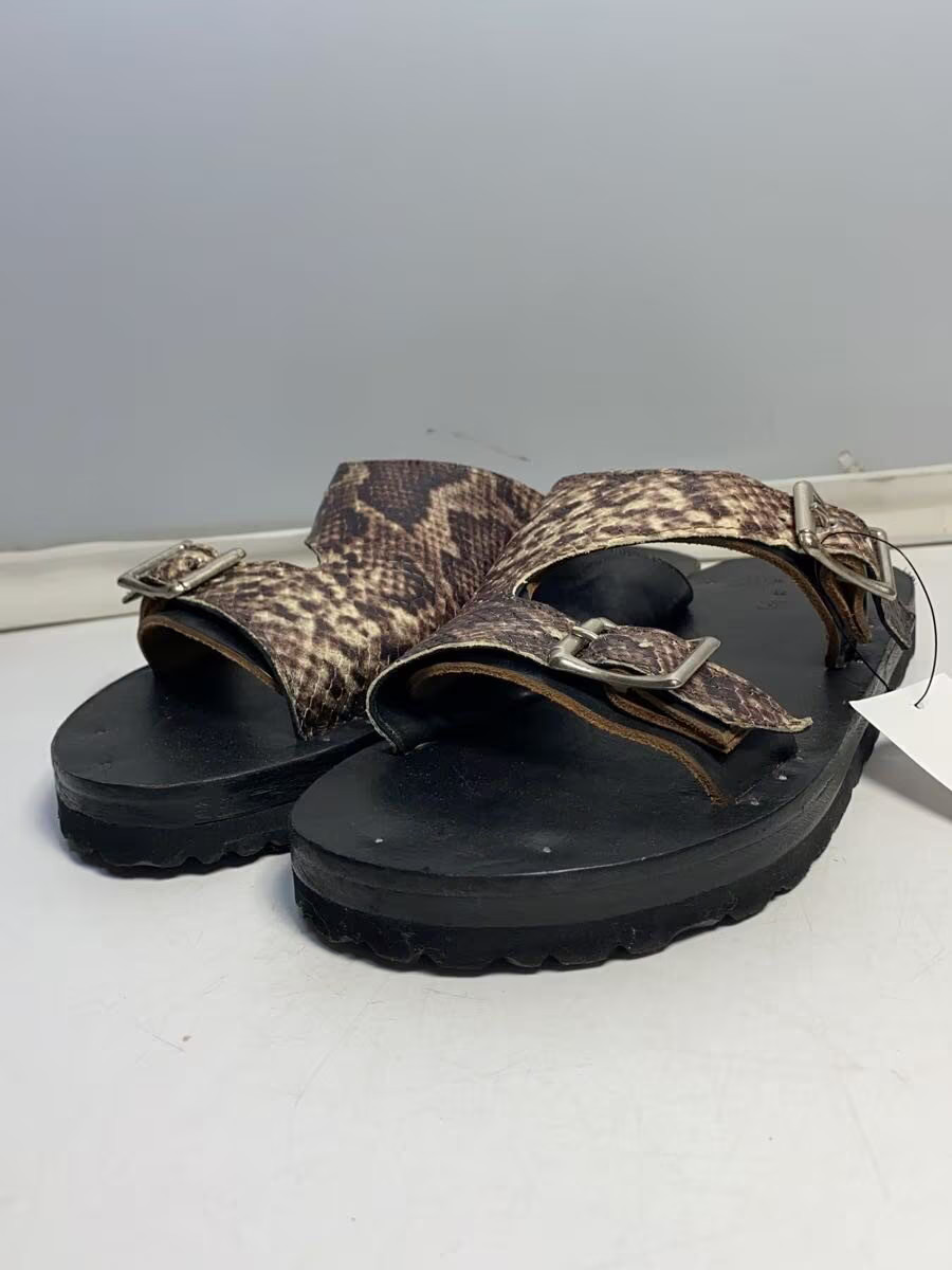 Jutta Neumann Python Pattern Belt Sandals Us8 Blk… - image 2