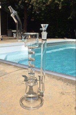 unique Recycler rig  heady big torch Glass Water pipe Smoking bong 14mm bowl