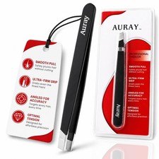 Eyebrow Tweezers Stainless Steel Facial Hair Removal for Men Black