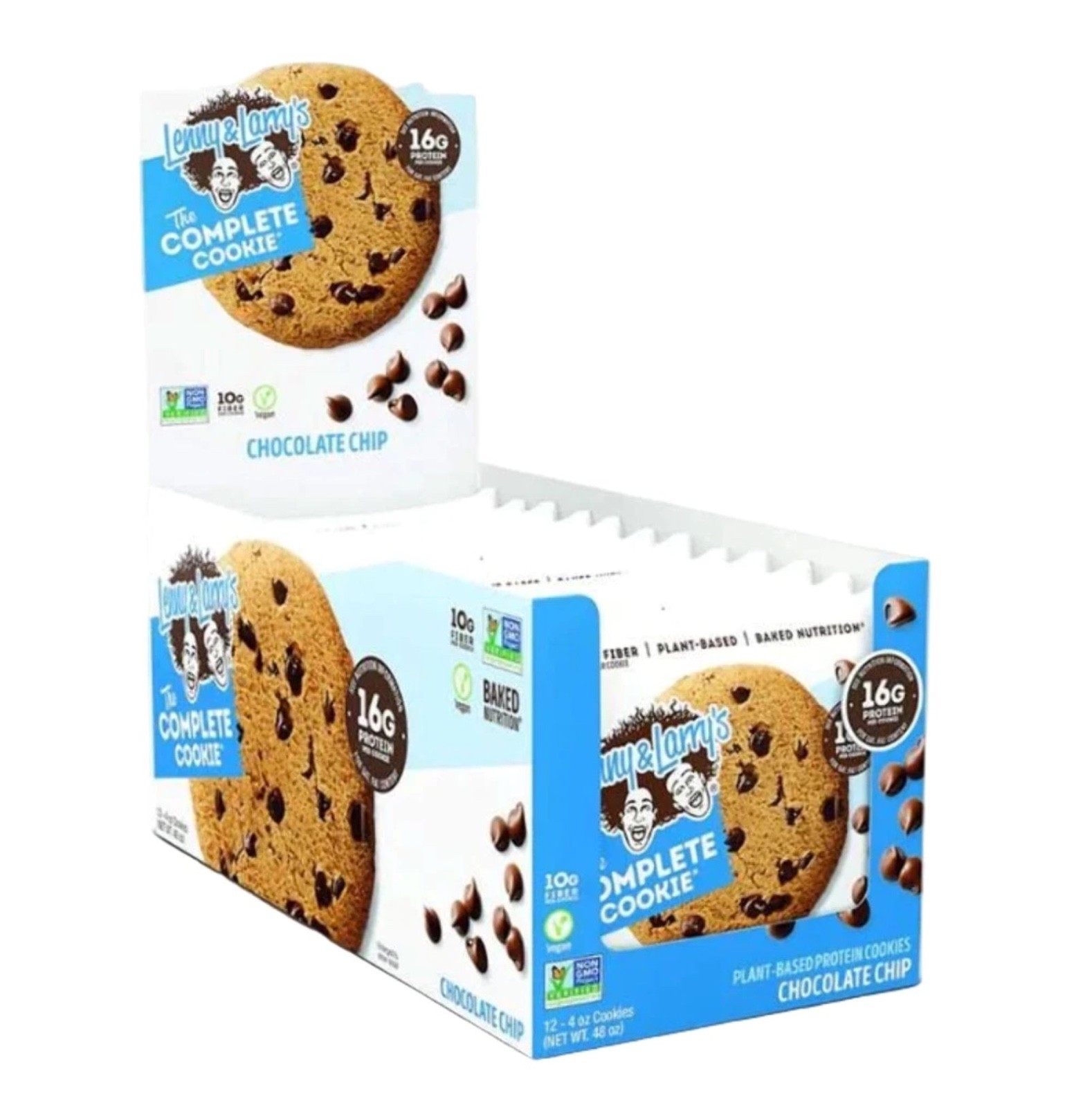LENNY & LARRYS COMPLETE COOKIE HIGH PROTEIN COOKIES 12 X 113G CHOCOLATE CHIP