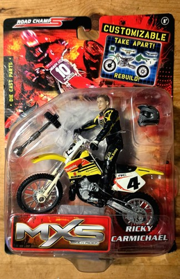 #ad NEW amp; SEALED 2005 Road Champs MXS Ricky Carmichael #4 Yellow Suzuki RARE $119.99