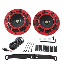 Waterproof Car Horn Loud Super tone High red horn with harness and bracket