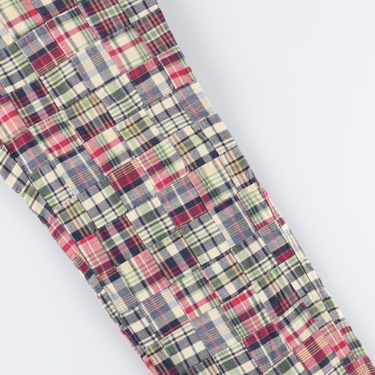 Vintage J.Crew Check Pattern Patchwork Cotton Sla… - image 7