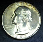1950 D ** Washington Quarter ** Beautiful Color ** Superb Gem BU ** Album Toned
