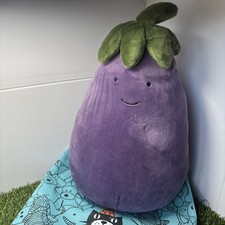 Jellycat Amuseable Aubergine Eggplant Large 40cm Plush Soft Toy Retired Rare