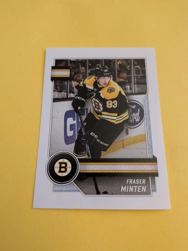 Fraser Minten 25-26 Topps Sticker Boston Bruins