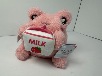 Cuddle Barn Strawberry Milk Pink Wawa Frog Plush Animal W/ Tag
