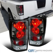 Fits 04-15 Titan Black Tail Lights Rear Brake Signal Lamps Leftright