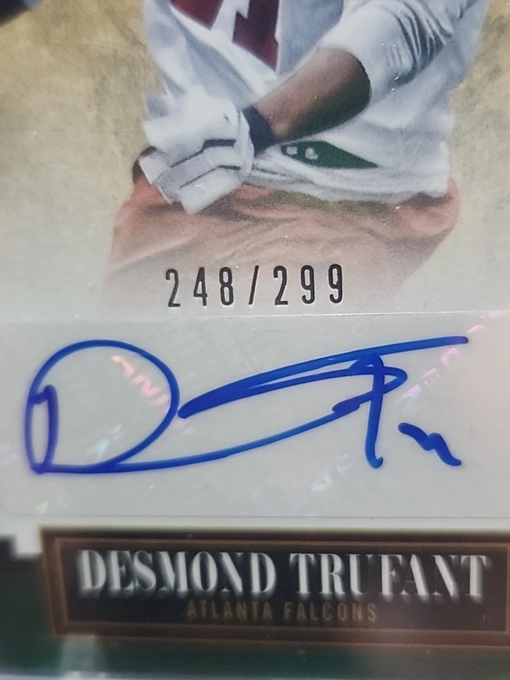2013 PANINI ELITE DESMOND TRUFANT TURN OF THE CENTURY RC AUTO 248/299 FALCONS - Image 2 of 3
