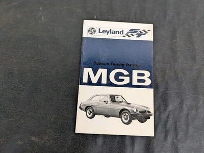 MG MGB Special Tuning: Part No. C-AKD 4034L. Pub. 1976 Book