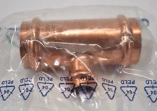 Banninger Conex Press Copper Tee Straight Connector 1-1/4" x 1-1/4" 1558796