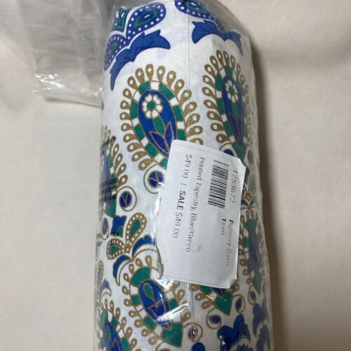 Pottery Barn Teen Boho Mandala Printed Tapestry Blue Green 80x90 Opened not used - Picture 3 of 4