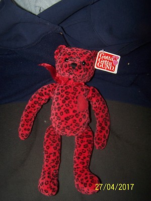 Gotta Getta GUND Wild Thing New with Tags Red & Black