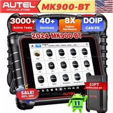 2024 Autel Maxicom Mk900bt Pro Obd2 Diagnostic Scanner Tool Upgraded Mk808bt Pro