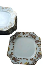 Charles Field Haviland CFH GDM Limoges France Salad Plates 7"X 7" Set Of 6