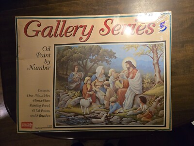 Gallery Series Oil Paint By Number Craft House 11603 Teaching The Children-NEW