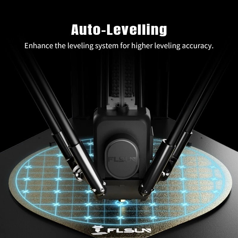 USED 3D Printer Flsun T1 Pro Delta Max 1000mm/s Upgrade Silent Klipper Firmware - Image 3 of 4