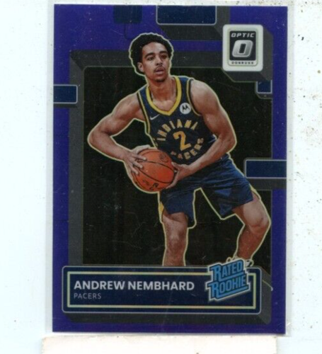 Andrew Nembhard 2022-23 Panini Donruss Optic Rated Rookie Purple Prizm #230