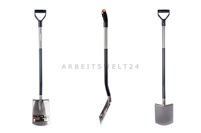 NEU! FISKARS 131400 GÄRTNERSPATEN RUND SPATEN ERGONOMIC GARTENSPATEN FLACHSPATEN
