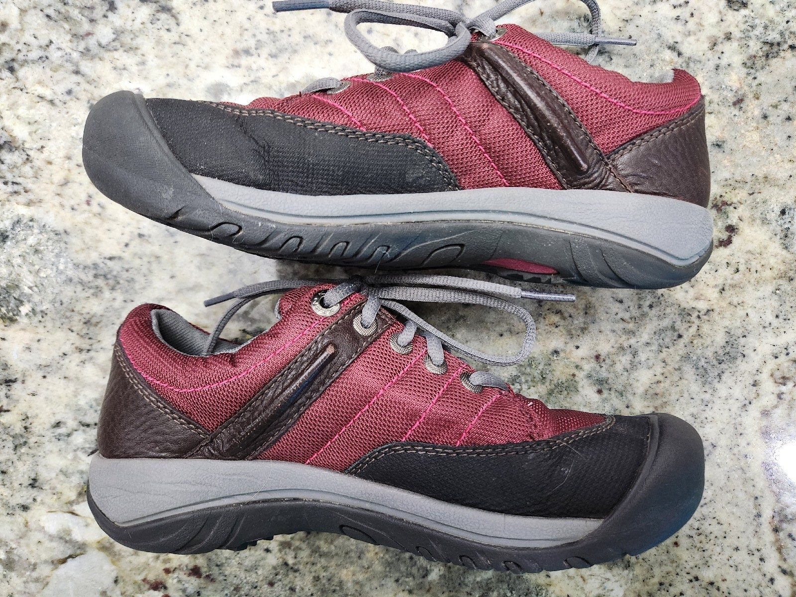 Scarpe impermeabili Keen Presidio rete sportiva Burgandy USA donna taglia 5 EU 35