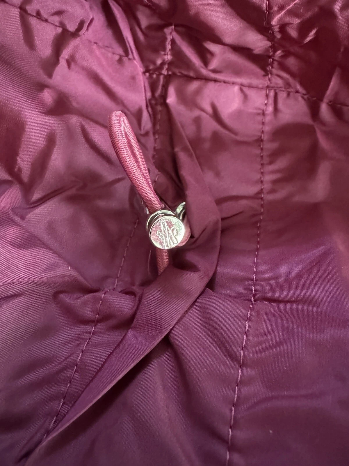 Gilet Moncler X Jw Anderson Tryfan donna rosa nuovo taglia 1 small cappuccio nascondiglio