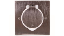 MOSAIC Single square socket cover inox 089700 /T2UK