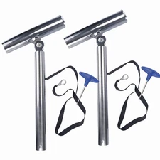 2X Stainless Steel Fishing Rod Holder Outrigger Holder for Marine Boat Kayak RV