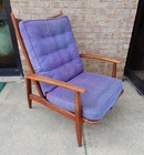 Mid Century MCM Walnut Lounge Chair Armchair Milo Baughman