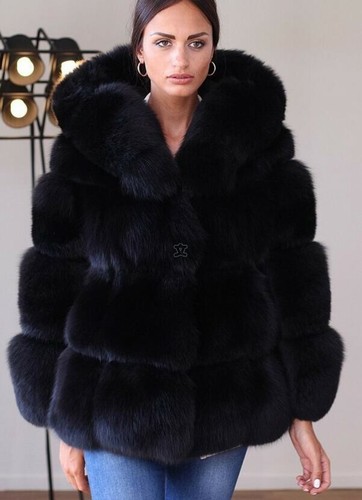 Womens Luxury Occident Fox Fur Coat 
