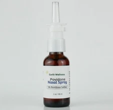 1% Povidone Iodine and Saline 1 oz Nasal Spray in Glass Bottle