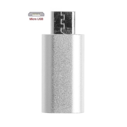 Converter Micro USB 2.0 Male 5pin to Type C 2.0 Female Data Adapter - Imagen 2 de 15