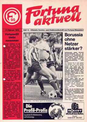 Fussball-Programmheft   72/73   Liga   Fortuna Düsseldorf - Mönchengladbach