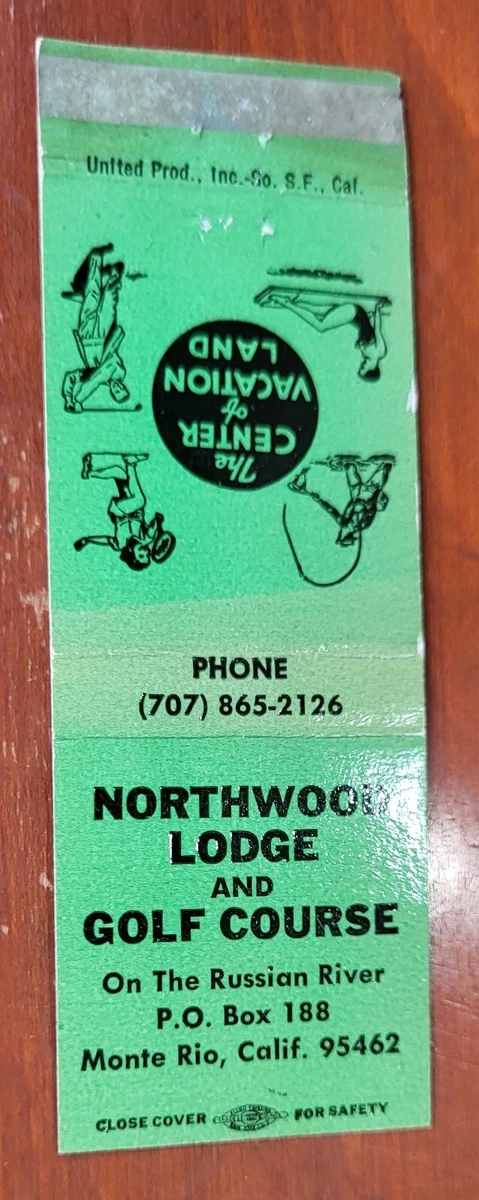Matchcover USA Monte Rio California Northwood Lodge and Golf Course | eBay