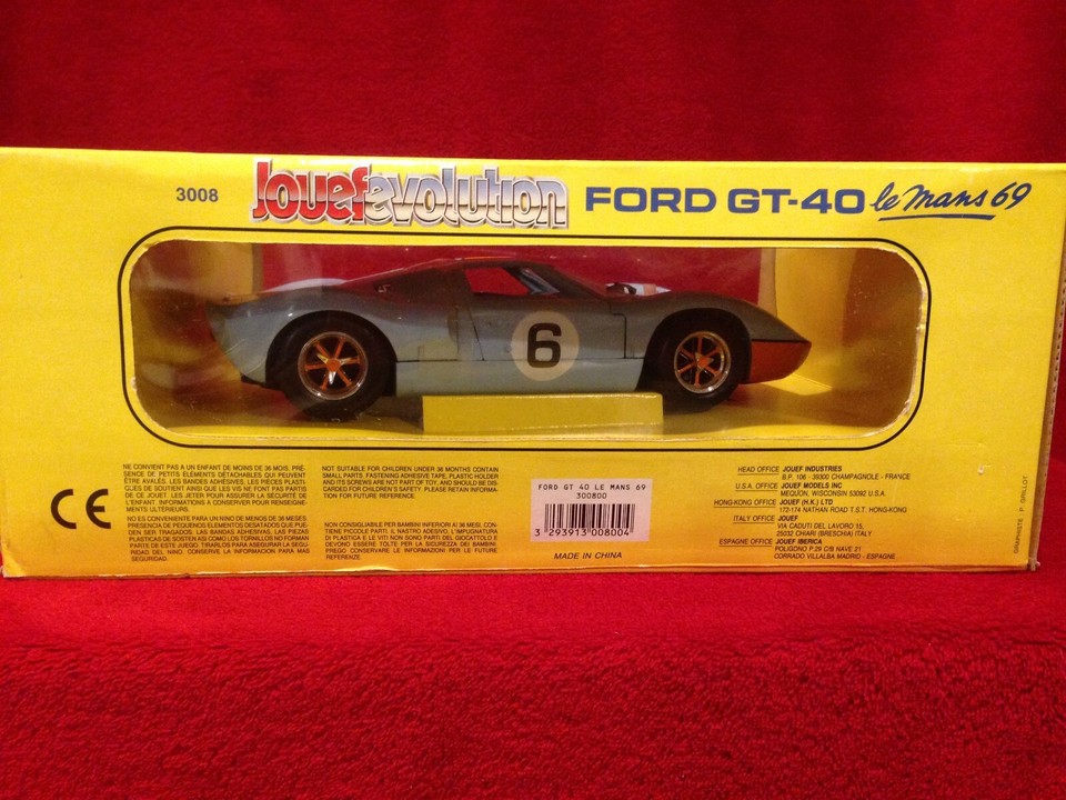 Miniature Voiture Ford GT 40 – Jouef Evolution, échelle 1/18, Sans Boîte, Occasion