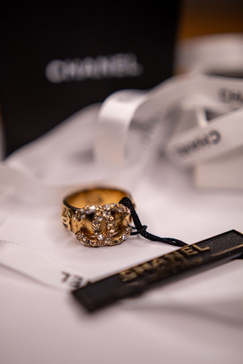 Chanel CC Logo Ring Z3057 | eBay