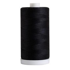Black 100 Cotton Thread for Sewing Quilting and Crafting - 50-Weight - 1200 ...