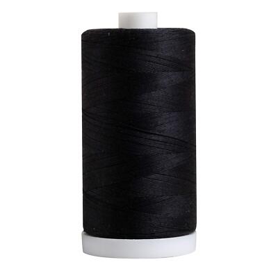 Black 100% Cotton Thread for Sewing Quilting and Crafting - 50-Weight - 1200 ...
