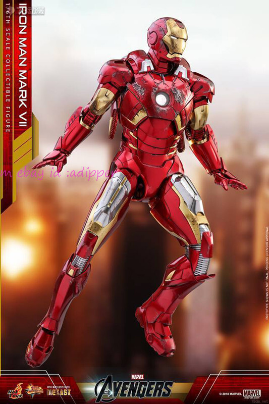 Hot Toys Mms500d27 1/6 The Avengers Iron Man Mark 7 Vii Diecast