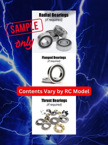 RCScrewZ Rubber Shielded Bearings dur031r for Duratrax DX450 EP Motorcycle | SET - Picture 2 of 14