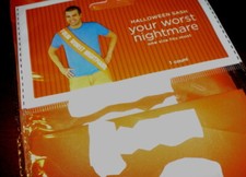 YOUR WORST NIGHTMARE Costume SASH Funny MAN WOMAN New HALLOWEEN PARTY Accessory