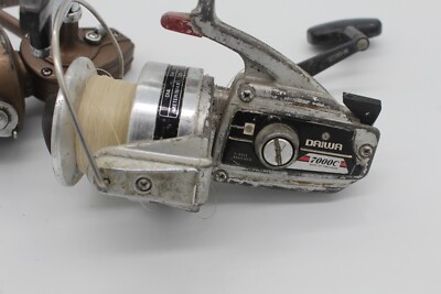 Vintage - Daiwa 7000C - Daiwa 406 Salt Water Spinning Reels 2 lot