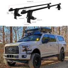For Ford F-150 Cab Pickup 54" Black Car Cross Bar Top Roof Rack Cargo Carrier US