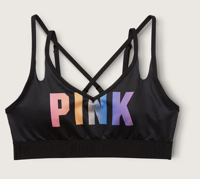 VICTORIA'S SECRET PINK ULTIMATE STRAPPY BACK LIGHTLY LINED SPORTS BRA  X-LARGE