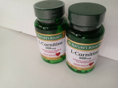 NATURE'S BOUNTY L-Carnitine 500 mg 30 Caplets (2pk bundle)