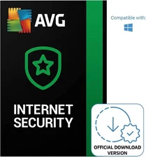 AVG Internet Security 2026 10 Device 2 Year Antivirus Protection Same Day Email