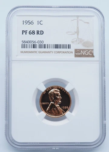 1956 Lincoln Wheat Cent NGC PF 68 RD - C1669